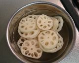 レンコンきんぴらの胡麻まぶし作り方1写真