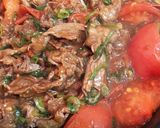 簡単＊牛肉とトマトのオイスターソース炒め作り方4写真