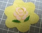 ハムで小さいバラの花。キャラ弁、おにぎり作り方11写真