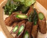 旦那絶賛♡色味も綺麗♡アスパラの肉巻き作り方3写真