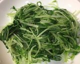 じゃこと水菜の簡単サラダ作り方1写真
