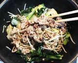 スープも！豚肉と白菜もやし小松菜の蒸し煮作り方7写真