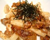 長いもと豚の梅ごまソース炒め作り方5写真