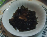 ご飯の友：昆布としいたけの佃煮（再利用）作り方5写真