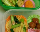 小松菜とツナのバター醤油パスタ作り方6写真
