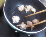 鶏肉とたけのことわかめの煮物作り方3写真