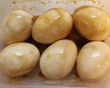 朝昼夕弁当♪簡単美味♪ゆで卵の醤油麹漬け作り方3写真
