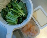 シンプル美味しい！エビと豆腐の塩炒め！作り方1写真