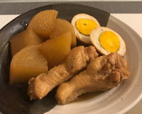 お鍋ひとつ！手羽元とお大根と玉子の煮物♡作り方6写真