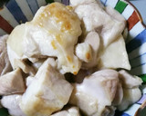 生姜たっぷり、鶏とうずら卵の甘辛親戚煮作り方6写真