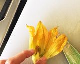 花ズッキーニのクリチ豆腐詰め作り方3写真