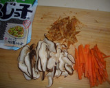 桜海老と塩昆布の炊き込みご飯作り方1写真