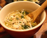 ヘルシー安旨♡ササミとえのきの薬味スープ作り方8写真
