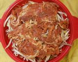 レンジde簡単♡豚肉＆野菜の味噌ピリ辛♪作り方3写真