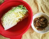 金山寺味噌de春キャベツのホイル焼き♪作り方1写真