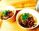 なめこ入り!きのことベーコンの和風パスタ作り方6写真