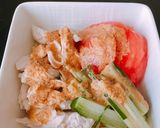 豚肉冷しゃぶサラダパスタ＊ゴマだれ作り方6写真