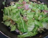 ふんわり卵とキャベツとハムの味噌ダレ炒め作り方4写真