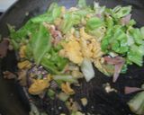 ふんわり卵とキャベツとハムの味噌ダレ炒め作り方5写真