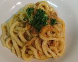 カルボナーラ風うどん作り方4写真