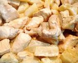 じゃがいも鶏肉の醤油マヨ炒め！作り方4写真