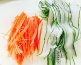 レンジで簡単！冷しゃぶサラダ☆作り方1写真