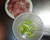 鶏もも肉とアスパラのガーリック醤油作り方1写真
