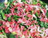 パパッと作れる♪冬菜と桜えびのたまごとじ作り方2写真