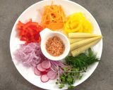 なないろレシピ☆カラフル野菜の豆腐サラダ作り方1写真