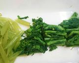 焼き筍と豚肉添えふきと菜の花のサラダ作り方1写真