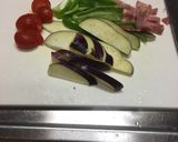 茄子とベーコンのオイル蒸し作り方1写真