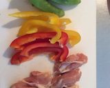 鶏肉とスナップエンドウの柚子胡椒パスタ作り方1写真