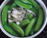 スナップエンドウと蓮根＊からしマヨ和え作り方4写真
