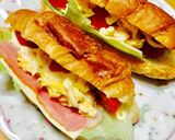 簡単♪クロワッサンサンド♪朝食ランチに作り方3写真