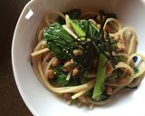 納豆と小松菜のパスタ作り方3写真