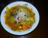 煮小豆を入れた朝のスープ作り方7写真
