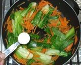 チンゲン菜と人参のナムル風炒めもの作り方7写真