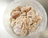 油大さじ１！鶏むね肉バジルレモン塩唐揚げ作り方5写真