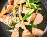 春だね❀﻿筍とアスパラのマヨ焼き★作り方3写真