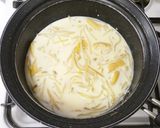 もやし１袋と油揚げ！具だくさん豆乳味噌汁作り方4写真