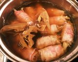 ♡豚肉のごぼう巻きのみぞれ煮♡作り方8写真