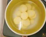 さつまいもとクリームチーズのサラダ作り方1写真