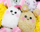 お花見弁当 桜 おにぎり(≧∇≦)作り方8写真