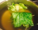 春キャベツの半熟卵入りロールキャベツ作り方3写真