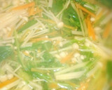 人参と水菜とえのきの簡単カラフルおひたし作り方3写真