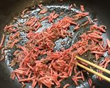 牛ひき肉とレタスと油揚げのマヨソース炒め作り方2写真