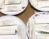 生姜とオクラの焼き春巻き作り方3写真
