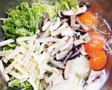 ルクエで時短4…塩きのこと野菜のオムレツ作り方2写真
