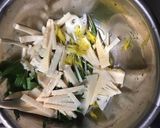 筍と蓮根の酢の物☆エディブルフラワー作り方3写真