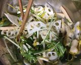 筍と蓮根の酢の物☆エディブルフラワー作り方4写真